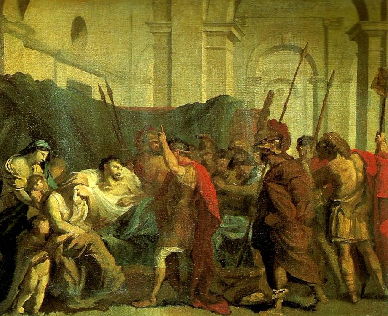 Theodore   Gericault la mort de germanicus oil painting picture